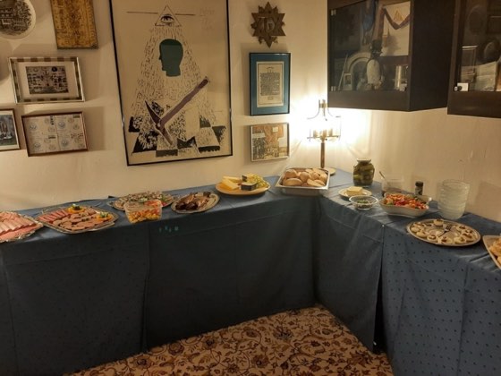 Aufnahme aus dem Leben der Loge