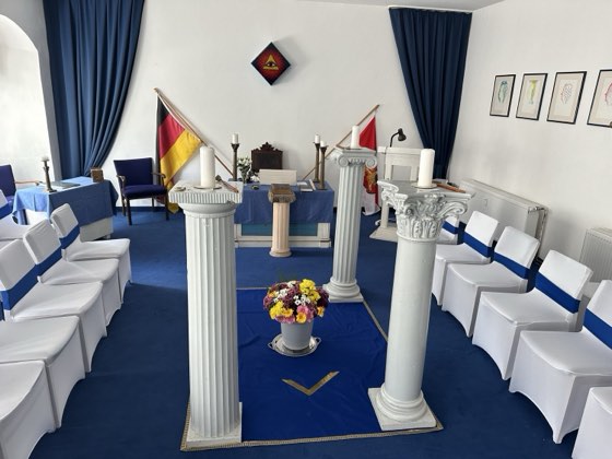 Aufnahme aus dem Leben der Loge